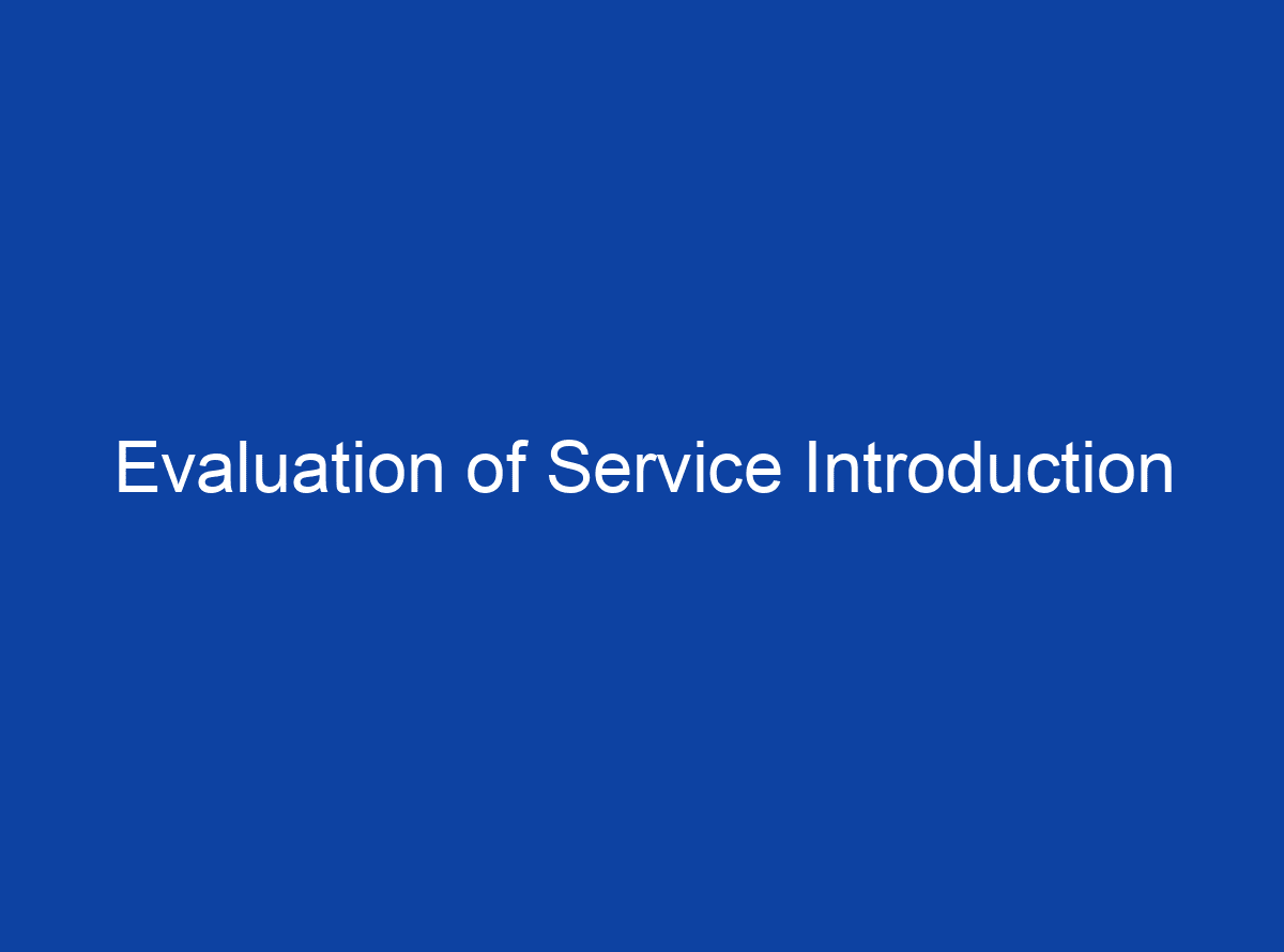 evaluation-of-service-introduction