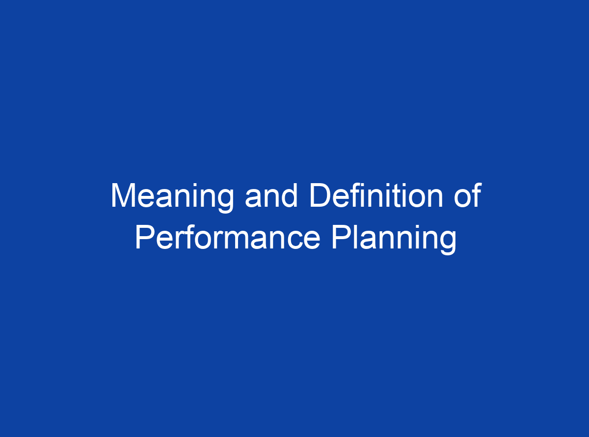 what-is-the-meaning-and-definition-of-performance-planning